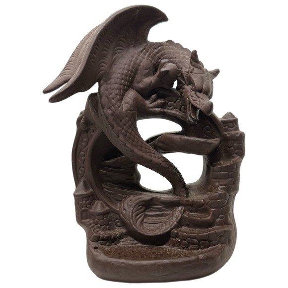 The Unbranded Brand Other - Dragon Backflow Ceramic Incense Burner